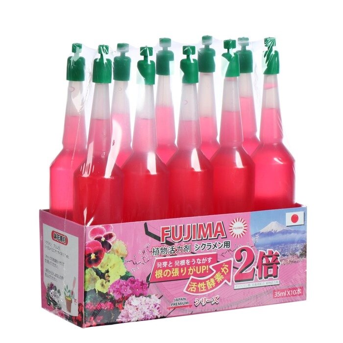 Удобрение Японское FUJIMA для цветущих (активация цветения), розовый, 35 мл, 10 шт  (набор) от компании Интернет-гипермаркет «MOLL» - фото 1