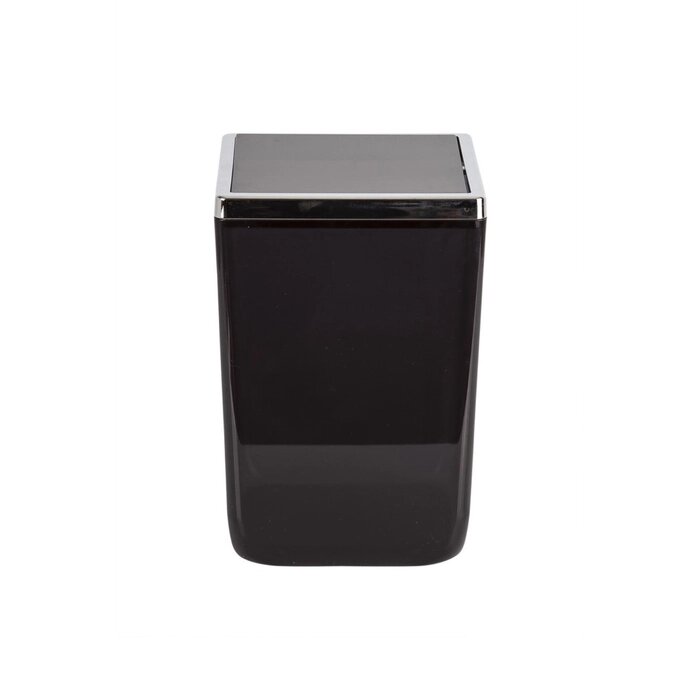 Урна с крышкой Toskana, 6 л, цвет прозрачно-чёрный от компании Интернет-гипермаркет «MOLL» - фото 1