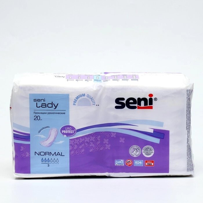 Урологические прокладки Seni Lady Normal, 20 шт от компании Интернет-гипермаркет «MOLL» - фото 1