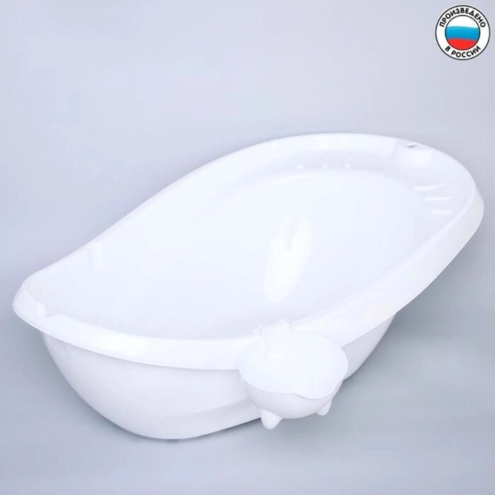 Ванночка "Буль-Буль", со сливом, цвет белый, ковш МИКС от компании Интернет-гипермаркет «MOLL» - фото 1