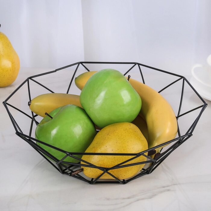 Ваза для фруктов Доляна "Геометрия", 25258 см, цвет МИКС от компании Интернет-гипермаркет «MOLL» - фото 1