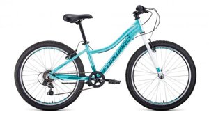 Велосипед 24 forward JADE 1.0 (7-ск.) 2019-2020 (рама 13) мятный, RBKW046647002