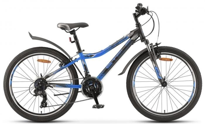 Велосипед 24" Stels Navigator 410 V V010 (рама 12) (21-ск.) Антрацитовый/черный, LU095419 от компании Интернет-гипермаркет «MOLL» - фото 1