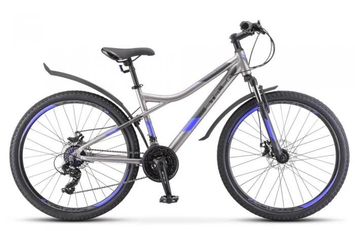Велосипед 26 Stels Navigator 610 MD V050 (рама 16) (ALU рама) Антрацитовый/синий, LU091645 от компании Интернет-гипермаркет «MOLL» - фото 1