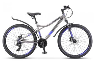 Велосипед 26 Stels Navigator 610 MD V050 (рама 16) (ALU рама) Антрацитовый/синий, LU091645