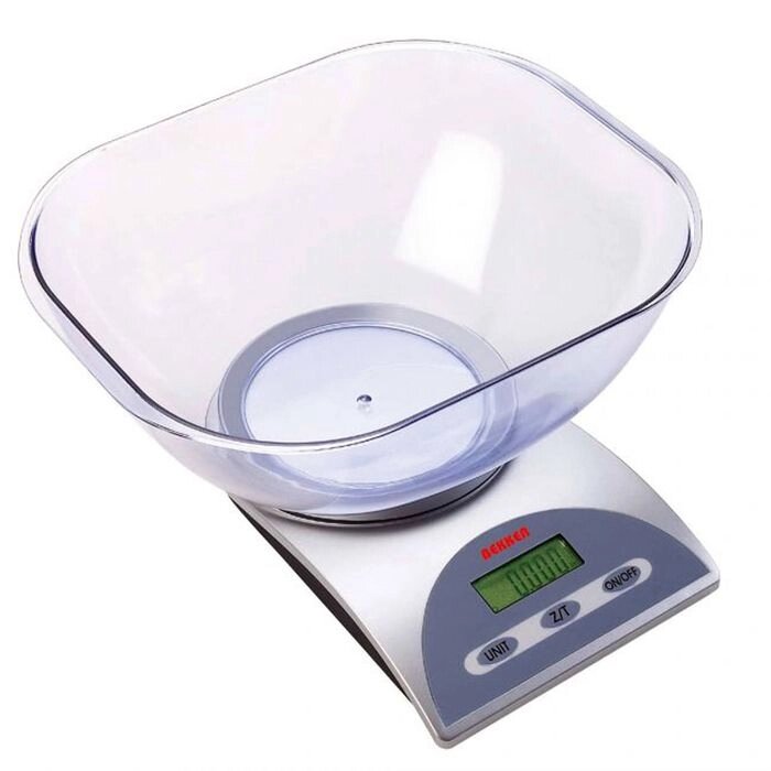 Весы кухонные Bekker, электронные, до 5 кг, серебристые от компании Интернет-гипермаркет «MOLL» - фото 1