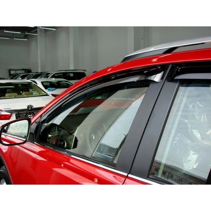 Ветровики, 4 двери, Toyota RAV4 2013-2016, NLD. STORAV1332 от компании Интернет-гипермаркет «MOLL» - фото 1