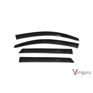 Ветровики Vinguru Hyundai Tucson III 2015-2016, накладные скотч 4 шт, акрил