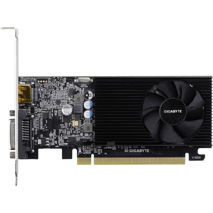 Видеокарта Gigabyte GeForce GT 1030 (GV-N1030D4-2GL) 2G,64bit, DDR4,1177/2100 от компании Интернет-гипермаркет «MOLL» - фото 1