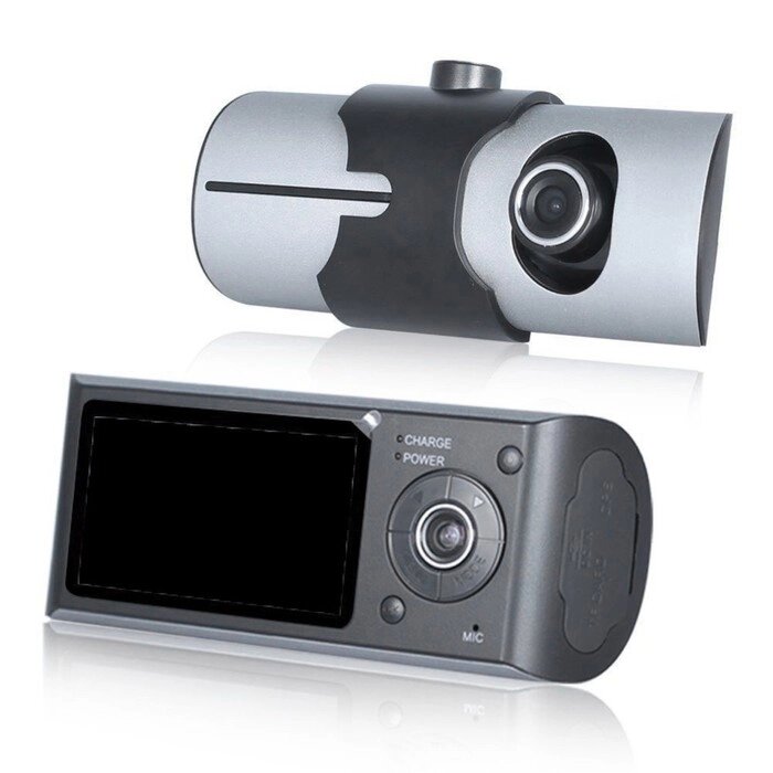 Видеорегистратор 2 камеры с GPS, HD 1280480P, TFT 2.7, обзор 132° от компании Интернет-гипермаркет «MOLL» - фото 1