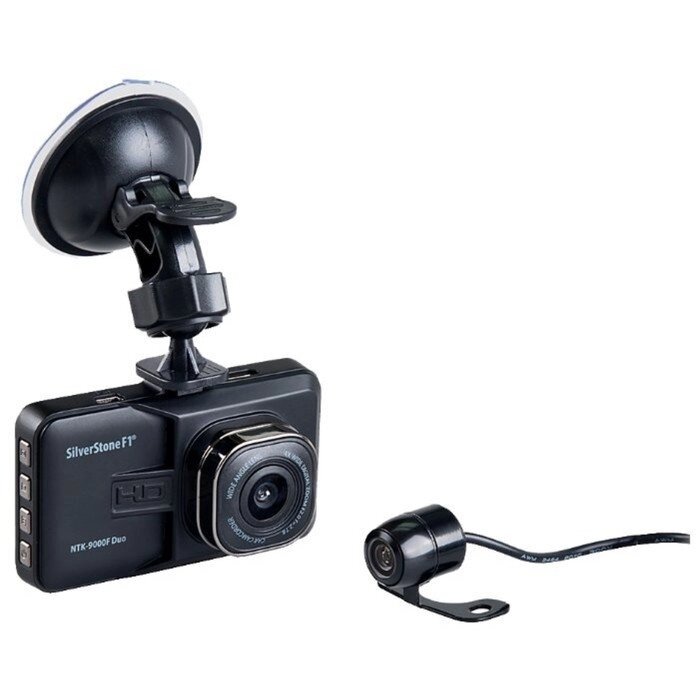 Видеорегистратор SilverStone F1 NTK-9000F Duo, две камеры, 3", обзор 120°, 1920x1080 от компании Интернет-гипермаркет «MOLL» - фото 1
