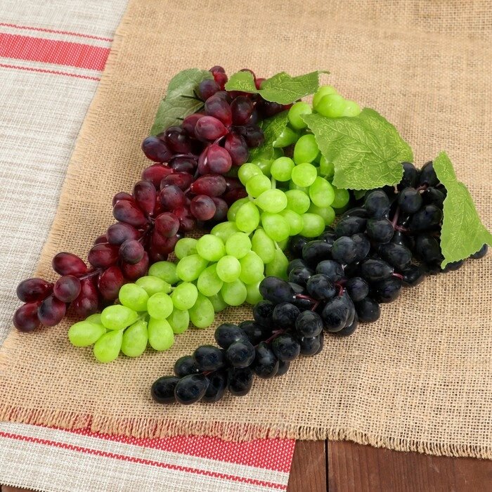 Виноград 85 ягод 31 см матовый микс от компании Интернет-гипермаркет «MOLL» - фото 1