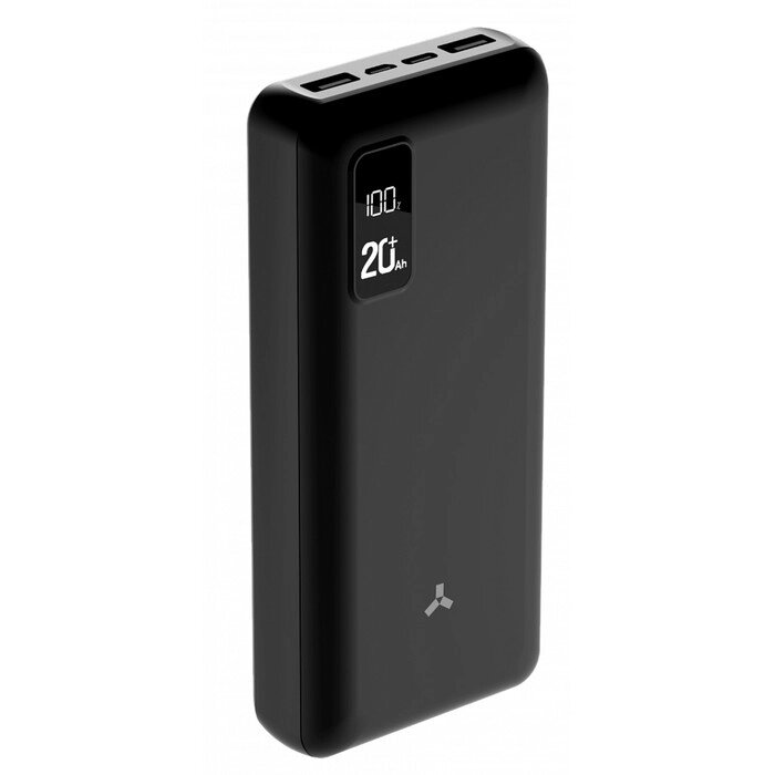 Внешний аккумулятор Accesstyle Winter 20PD, 20000 мАч, 2 USB, 2.1 А, дисплей, черный от компании Интернет-гипермаркет «MOLL» - фото 1
