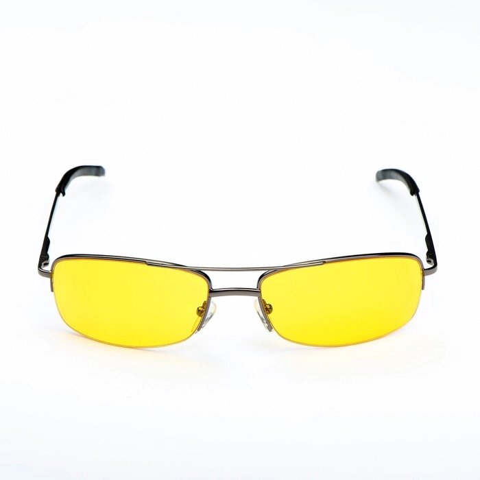 Водительские очки, непогода/ночь, линзы - желтые, темно-серые от компании Интернет-гипермаркет «MOLL» - фото 1