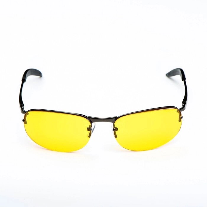 Водительские очки, непогода/ночь, линзы - желтые, темно-серые от компании Интернет-гипермаркет «MOLL» - фото 1