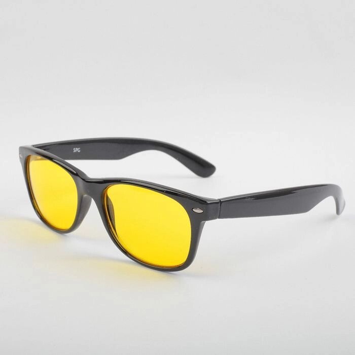 Водительские очки SPG "Непогода | Ночь" черный luxury / комплектация: Чехол SPG и салфетка от компании Интернет-гипермаркет «MOLL» - фото 1
