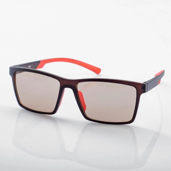 Водительские очки SPG "Солнце" luxury, AS109 черно-красные от компании Интернет-гипермаркет «MOLL» - фото 1