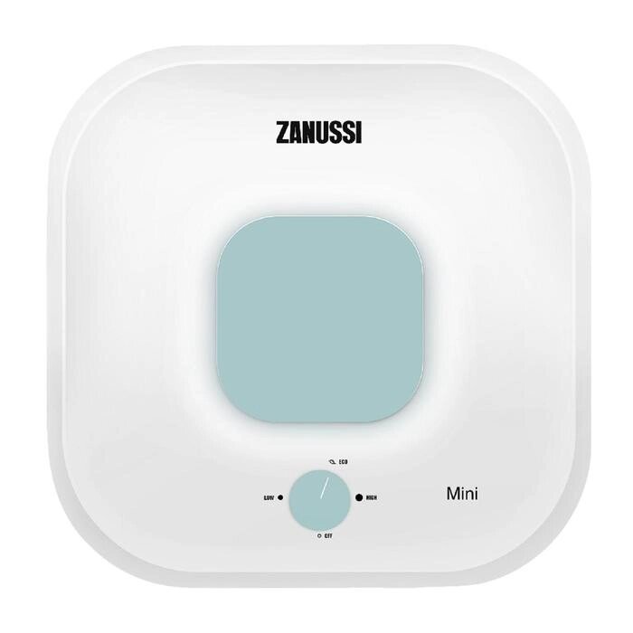 Водонагреватель Zanussi ZWH/S 15 Mini O, накопительный, 2.5 кВт, 15 л, бело-зеленый от компании Интернет-гипермаркет «MOLL» - фото 1