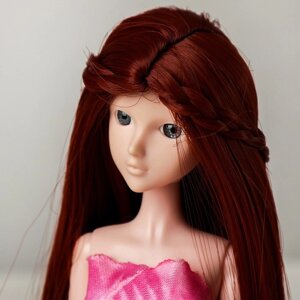 Волосы для кукол "Прямые с косичками" размер маленький, цвет 350
