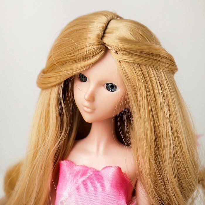 Волосы для кукол "Волнистые с хвостиком" размер маленький, цвет 15 от компании Интернет-гипермаркет «MOLL» - фото 1