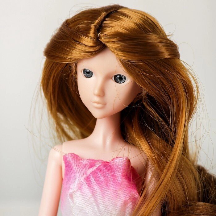 Волосы для кукол "Волнистые с хвостиком" размер маленький, цвет 16А от компании Интернет-гипермаркет «MOLL» - фото 1