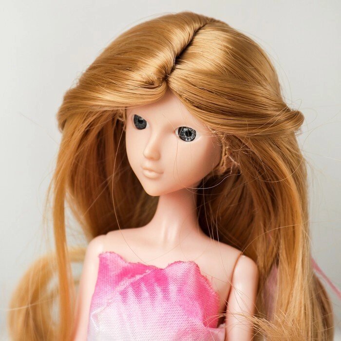 Волосы для кукол "Волнистые с хвостиком" размер маленький, цвет 18 от компании Интернет-гипермаркет «MOLL» - фото 1