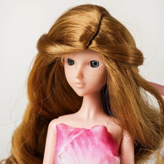 Волосы для кукол "Волнистые с хвостиком" размер маленький, цвет 22 от компании Интернет-гипермаркет «MOLL» - фото 1