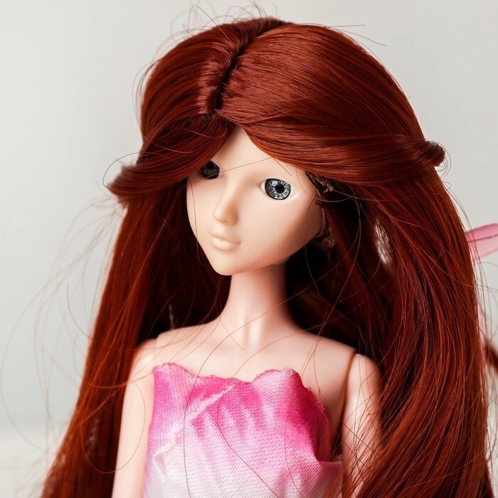 Волосы для кукол "Волнистые с хвостиком" размер маленький, цвет 350 от компании Интернет-гипермаркет «MOLL» - фото 1