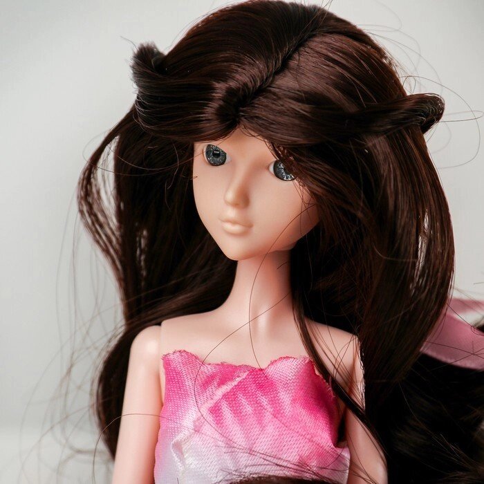 Волосы для кукол "Волнистые с хвостиком" размер маленький, цвет 4А от компании Интернет-гипермаркет «MOLL» - фото 1