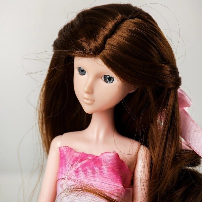 Волосы для кукол "Волнистые с хвостиком" размер маленький, цвет 6 от компании Интернет-гипермаркет «MOLL» - фото 1