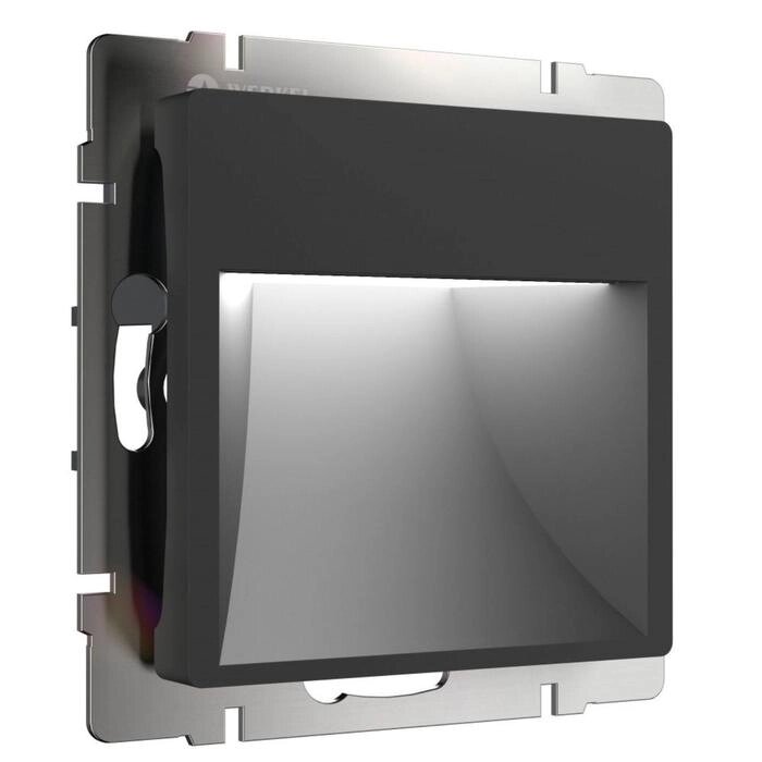 Встраиваемая LED подсветка WL08-BL-01-LED, матовая черная от компании Интернет-гипермаркет «MOLL» - фото 1