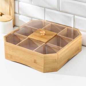 Ящик для чая и кухонных принадлежностей, 303010 см, бамбук