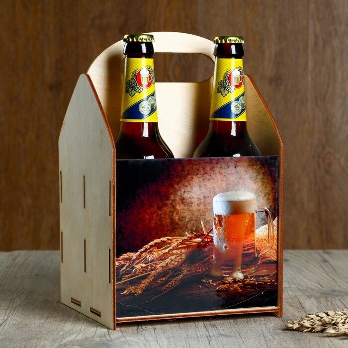 Ящик под пиво "Пивная кружка" зерно от компании Интернет-гипермаркет «MOLL» - фото 1