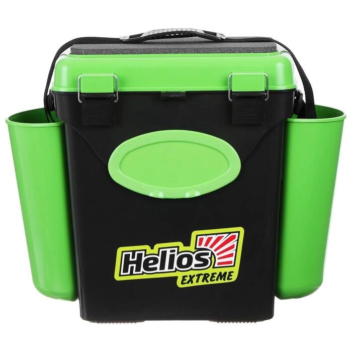 Ящик зимний Helios FishBox 10 л, односекционный, цвет зелёный от компании Интернет-гипермаркет «MOLL» - фото 1