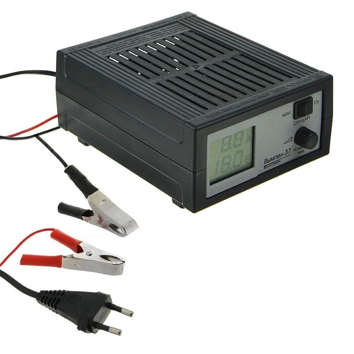 Зарядно-предпусковое устройство АКБ "Вымпел-37" 0.8-20А, 12В, для гелевых кислотных иAGM АКБ от компании Интернет-гипермаркет «MOLL» - фото 1