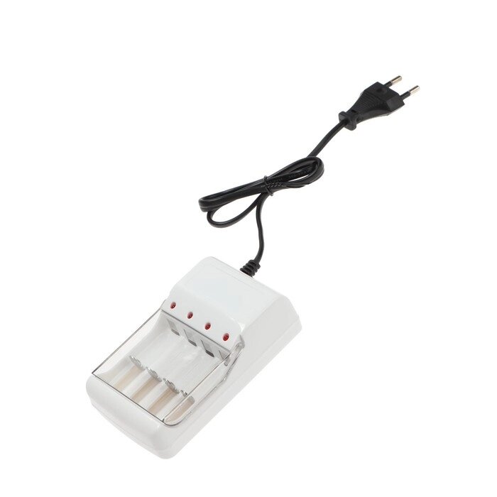 Зарядное устройство для аккумуляторов АА и ААА CHR-56, 1 м, ток заряда 180 мА, белое от компании Интернет-гипермаркет «MOLL» - фото 1