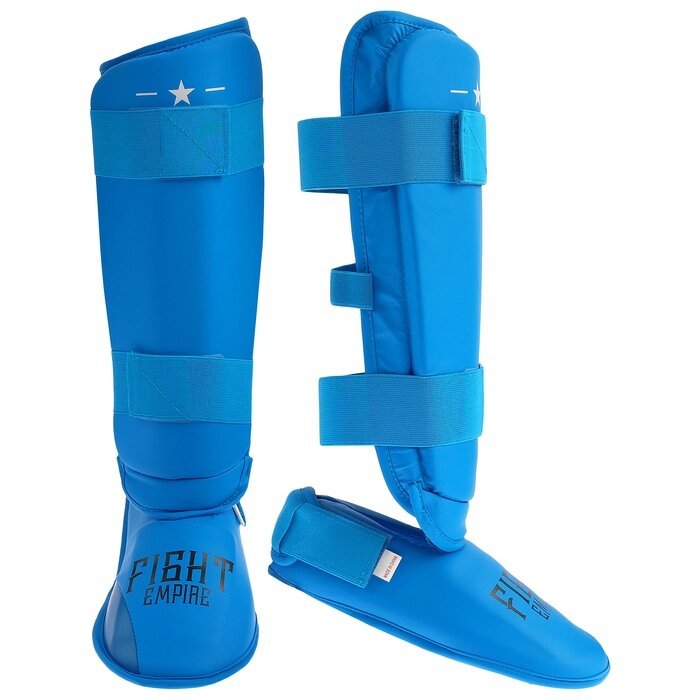 Защита голень+стопа FIGHT EMPIRE, размер XL, цвет синий от компании Интернет-гипермаркет «MOLL» - фото 1