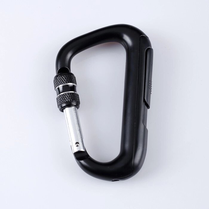 Зажигалка электронная "Карабин", спираль, черная, USB от компании Интернет-гипермаркет «MOLL» - фото 1