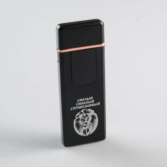Зажигалка электронная, спиральная, "Смелый, сильный, справедливый" 3х7.3 см. USB от компании Интернет-гипермаркет «MOLL» - фото 1