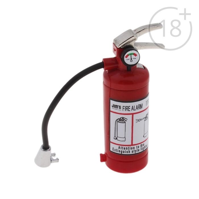 Зажигалка  газовая "Огнетушитель" с фонариком, пьезо, 8 см от компании Интернет-гипермаркет «MOLL» - фото 1