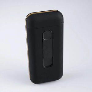 Зажигалка-портсигар электронная "Сиера", спираль, USB. чёрная, 11.5х5.4 см