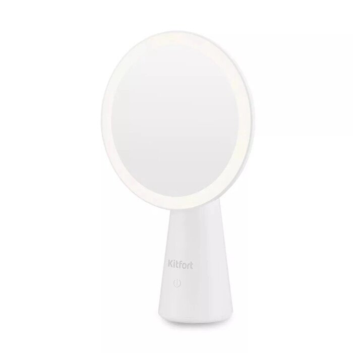 Зеркало Kitfort КТ-3136, подсветка, 17х8х29 см, АКБ, белый от компании Интернет-гипермаркет «MOLL» - фото 1
