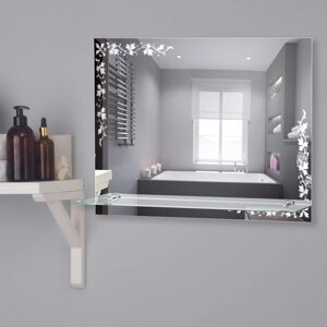 Зеркало, настенное, с полочкой, 6045 см