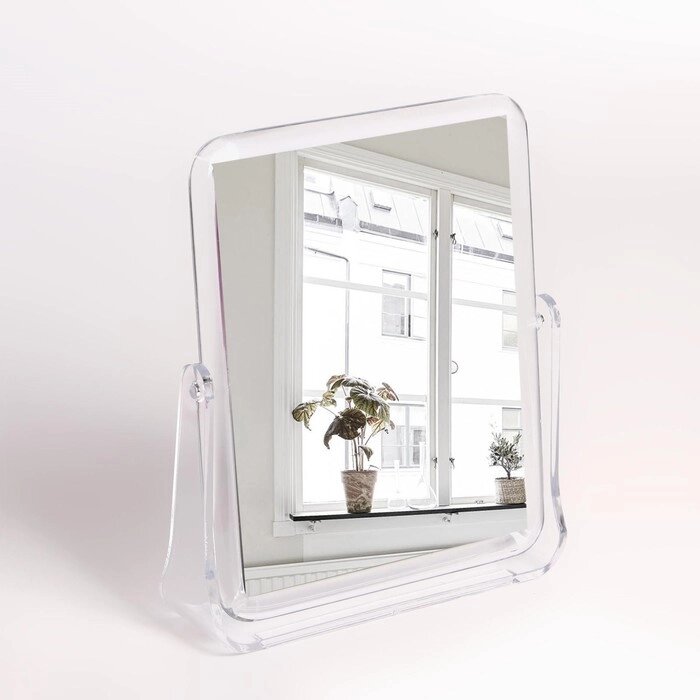 Зеркало настольное с увеличением, зеркальная поверхность 12  15 см, цвет прозрачный от компании Интернет-гипермаркет «MOLL» - фото 1