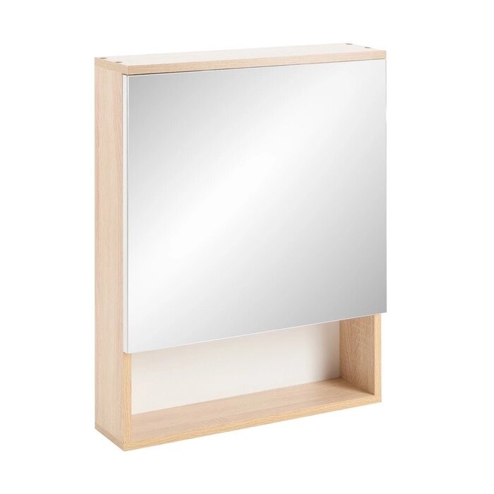 Зеркало-шкаф Вега 5502 белый / дуб кронберг от компании Интернет-гипермаркет «MOLL» - фото 1