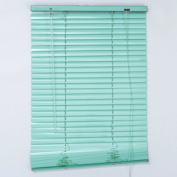 Жалюзи горизонтальные 50х160 см, цвет европейский зелёный от компании Интернет-гипермаркет «MOLL» - фото 1