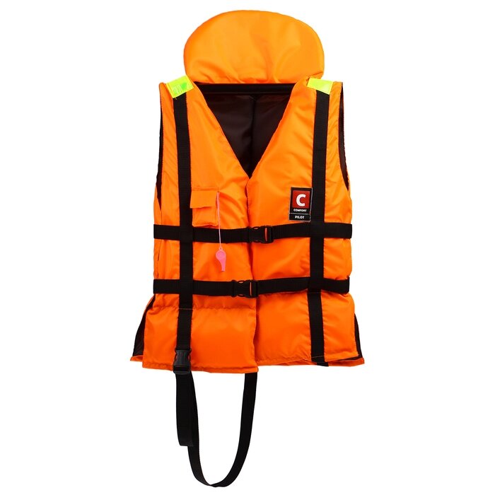 Жилет спасательный "Лоцман", универсальный с подголовником, 80-120 кг от компании Интернет-гипермаркет «MOLL» - фото 1