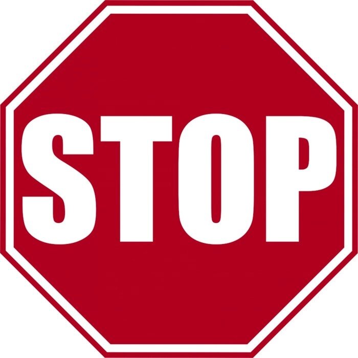 Знак декоративный (постер) "STOP" 32х32 см, пластик от компании Интернет-гипермаркет «MOLL» - фото 1