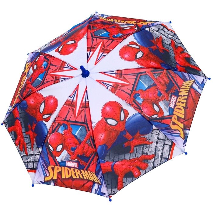 Зонт детский. Человек паук, красный, 8 спиц d=86 см от компании Интернет-гипермаркет «MOLL» - фото 1