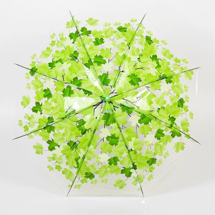 Зонт детский "Листочки", полуавтоматический, r=45,5см, цвет МИКС от компании Интернет-гипермаркет «MOLL» - фото 1